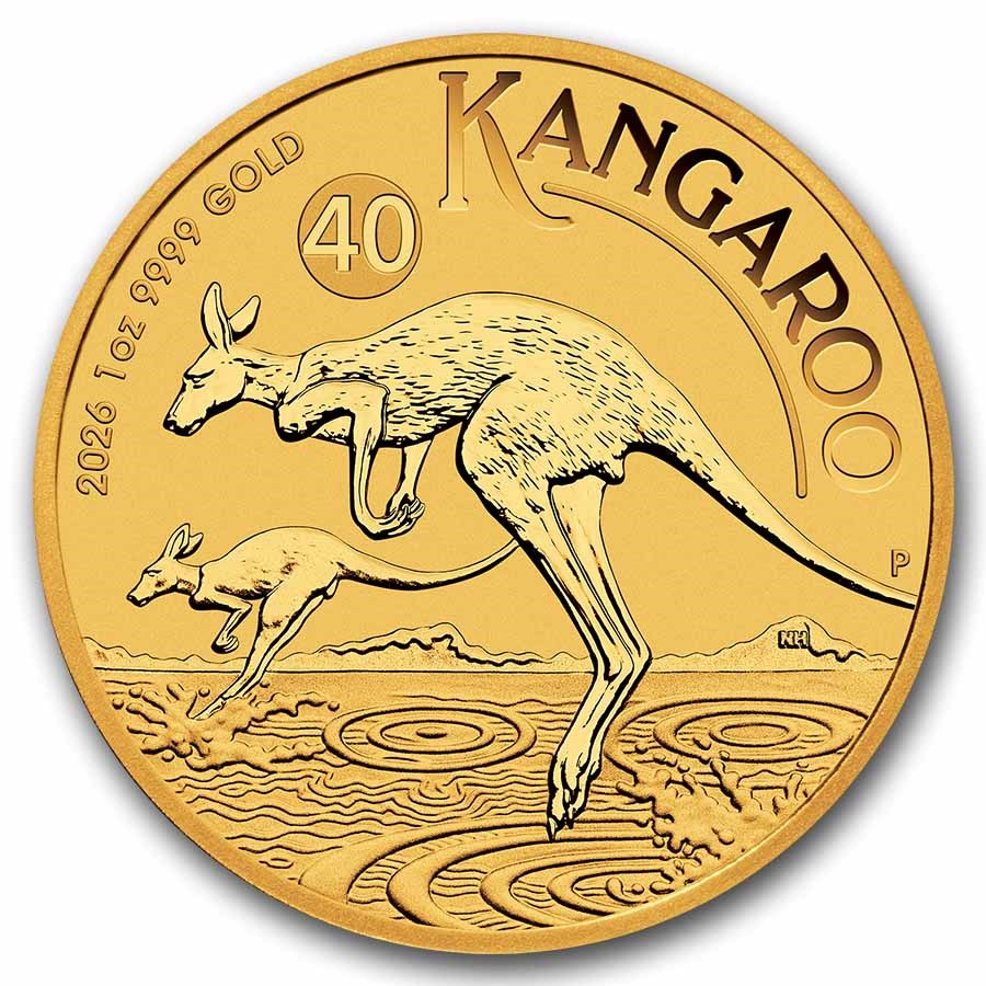 2026 Australian Kangaroo 1 ounce gullmynt