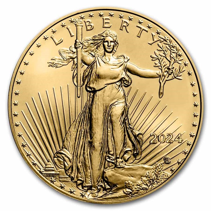 2024 American Gold Eagle 1/4 ounce gullmynt