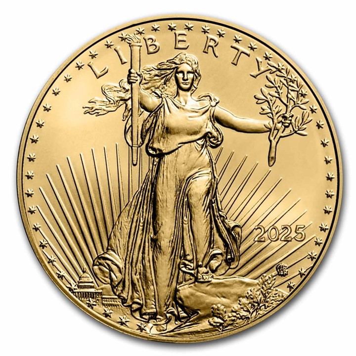 2025 American Gold Eagle 1 ounce gullmynt
