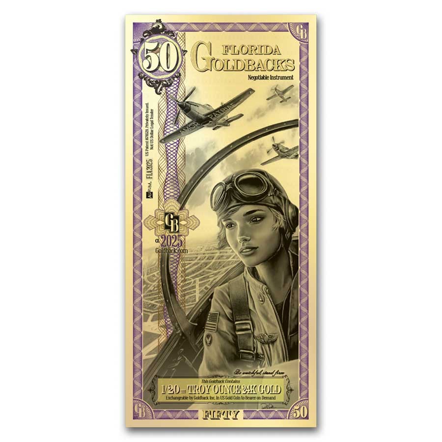 50 Florida Goldback - ALPHA Series (24k)