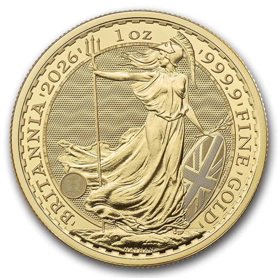 2026 UK Britannia 1 ounce gullmynt