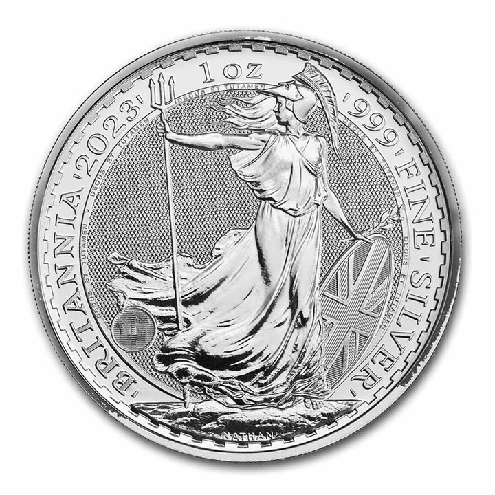 2023 UK Silver Britannia 1 ounce sølvmynt (King Charles III)