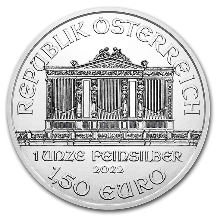 2022 Vienna Philarmonic 1 ounce sølvmynt