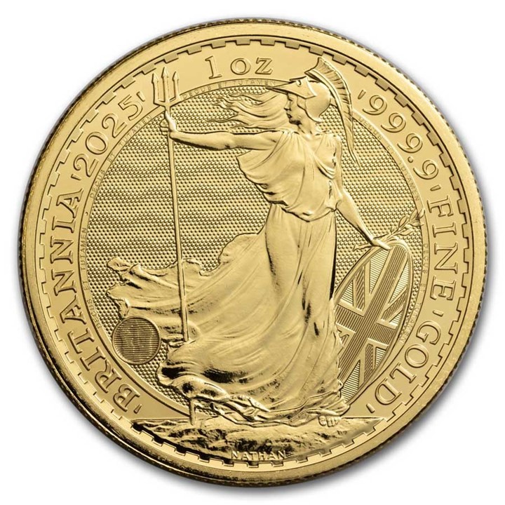 2025 UK Britannia 1 ounce gullmynt
