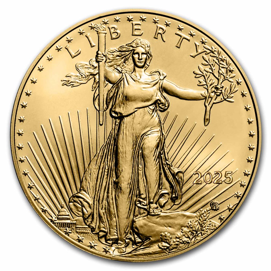 2025 American Gold Eagle 1/4 ounce gullmynt