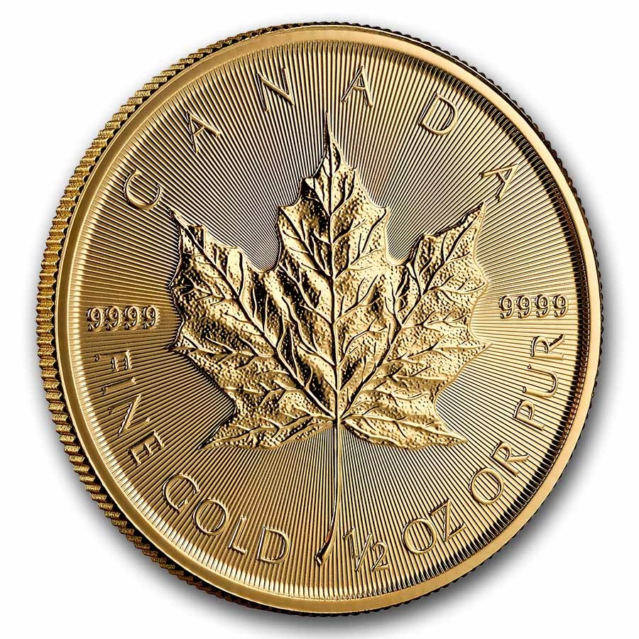 2026 Canadian Maple Leaf 1/2 ounce gullmynt