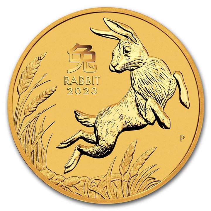 2023 Australia Lunar Rabbit 1/4 ounce gullmynt (Series III)