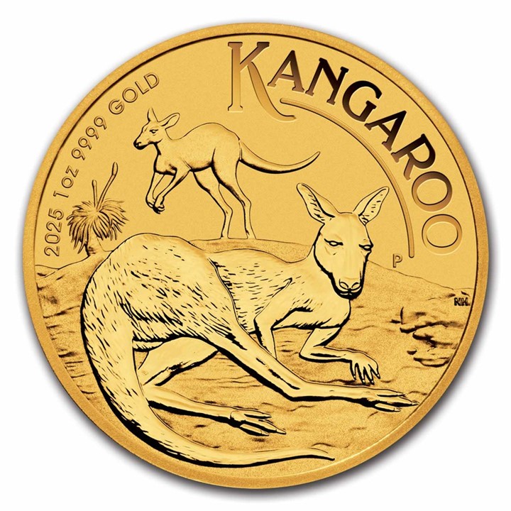 2025 Australian Kangaroo 1 ounce gullmynt