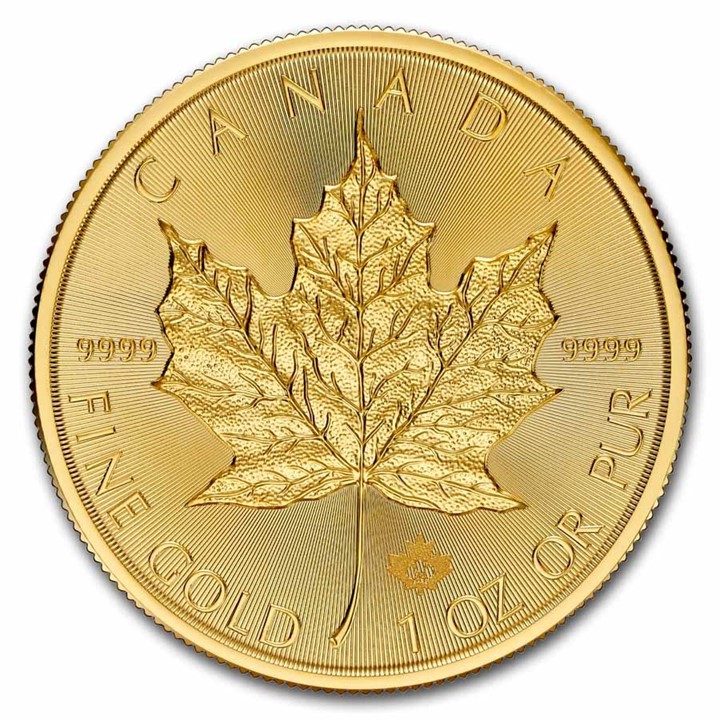 2024 Canadian Maple Leaf 1 ounce gullmynt
