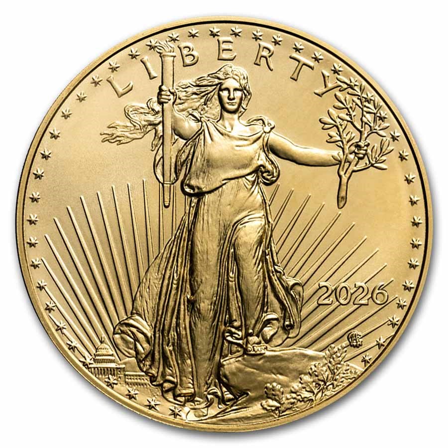 2026 American Gold Eagle 1/2 ounce gullmynt