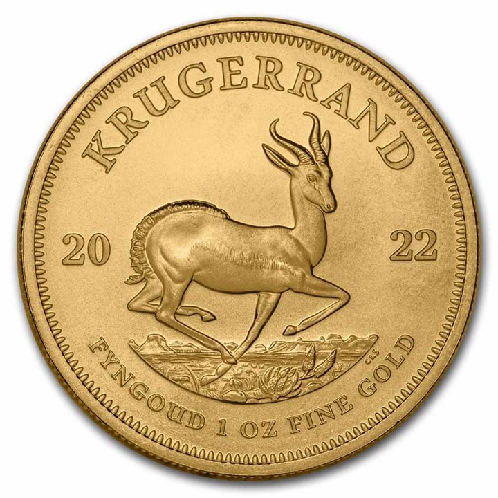 2022 South African Krugerrand 1 ounce gullmynt
